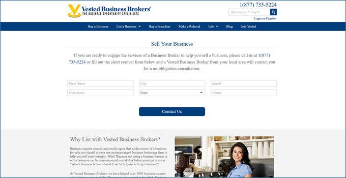 sales process of vested brokers